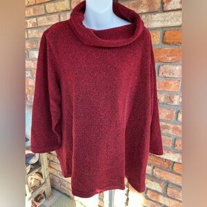 Ulla Popkin Cozy Red Cowl Neck Sweater